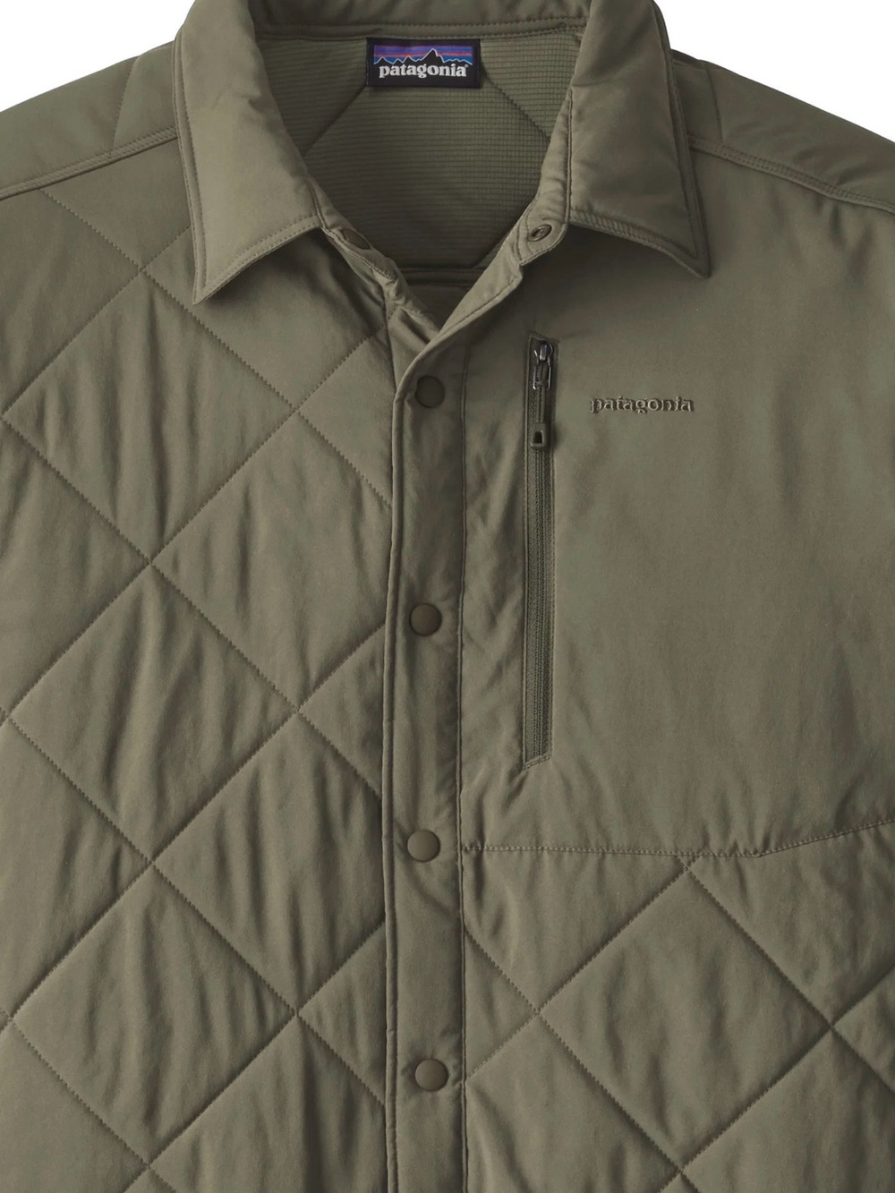 Patagonia tough puff Green Quilted Lightweight Shirt Jacket sz M OUT OF STOCK